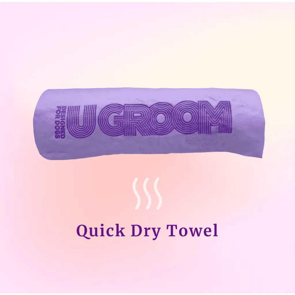 u groom dog drying towel